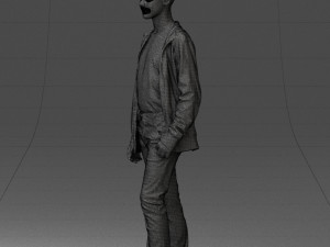 boy in colorful clothes 0069 3d print ready 3D Baskı Modeli