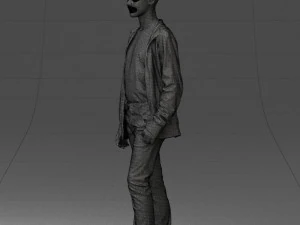 000403 Realistic Teen Boy in Colorful Clothing 3dp 3D Print Model
