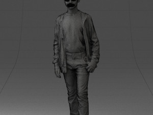 boy in colorful clothes 0069 3d print ready 3D Baskı Modeli