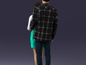 young couple 0068 3d print ready 3Dプリントモデル