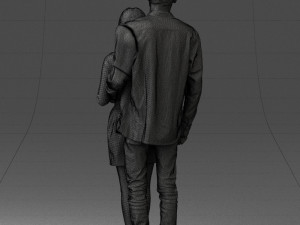 young couple 0068 3d print ready 3Dプリントモデル