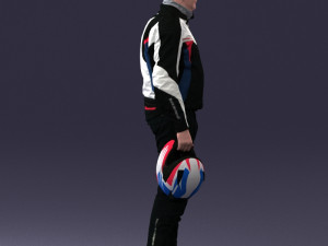 man in motorcycle clothes 0091 3d print ready 3D-Druckmodell