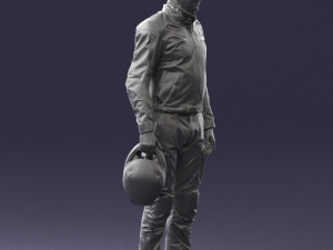 man in motorcycle clothes 0091 3d print ready 3D-Druckmodell