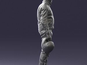 man in motorcycle clothes 0091 3d print ready 3D-Druckmodell