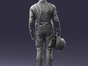 man in motorcycle clothes 0091 3d print ready 3D-Druckmodell