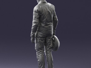 man in motorcycle clothes 0091 3d print ready 3D-Druckmodell
