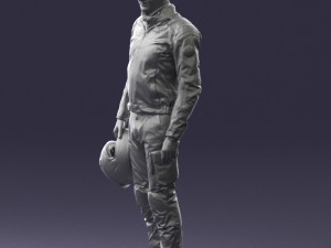 man in motorcycle clothes 0091 3d print ready 3D-Druckmodell