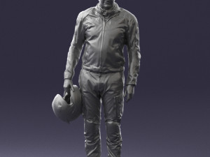 man in motorcycle clothes 0091 3d print ready 3D-Druckmodell