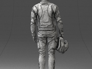 man in motorcycle clothes 0091 3d print ready 3D-Druckmodell