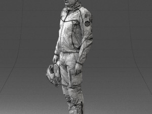 man in motorcycle clothes 0091 3d print ready 3D-Druckmodell