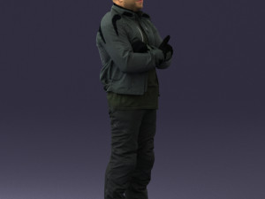man in motorcycle clothes 0092 Modello 3D