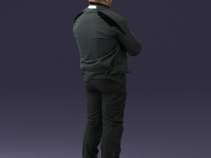 man in motorcycle clothes 0092 Modello 3D