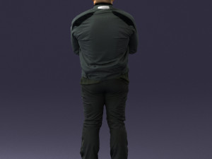 man in motorcycle clothes 0092 Modello 3D