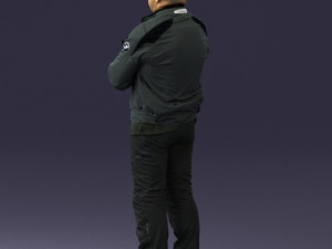 man in motorcycle clothes 0092 Modello 3D
