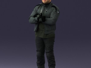 man in motorcycle clothes 0092 Modello 3D