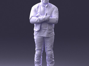 man in motorcycle clothes 0092 Modello 3D