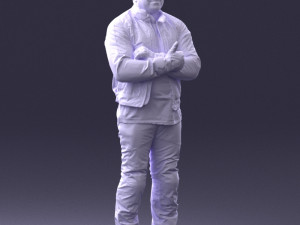 man in motorcycle clothes 0092 Modello 3D