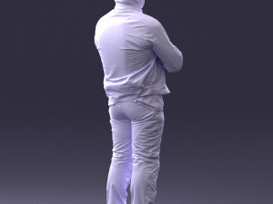 man in motorcycle clothes 0092 Modello 3D