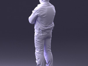 man in motorcycle clothes 0092 Modello 3D