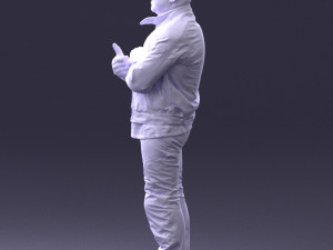 man in motorcycle clothes 0092 Modello 3D
