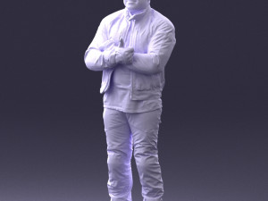 man in motorcycle clothes 0092 Modello 3D