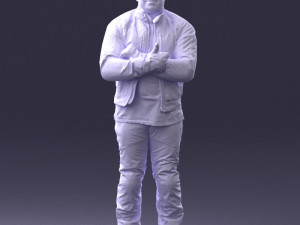 man in motorcycle clothes 0092 Modello 3D