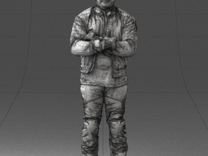 man in motorcycle clothes 0092 Modello 3D