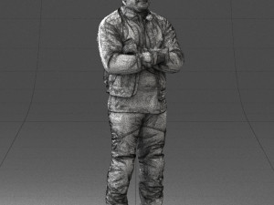 man in motorcycle clothes 0092 Modello 3D