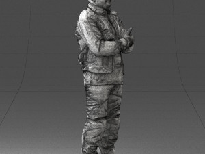 man in motorcycle clothes 0092 Modello 3D