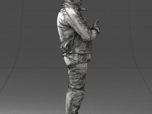 man in motorcycle clothes 0092 Modello 3D