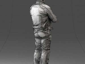 man in motorcycle clothes 0092 Modello 3D