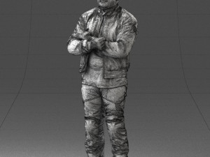man in motorcycle clothes 0092 Modello 3D