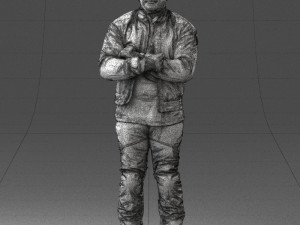 man in motorcycle clothes 0092 Modello 3D