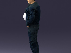 man in motorcycle clothes 0093 3D Модель