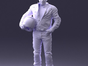 man in motorcycle clothes 0093 3D Модель