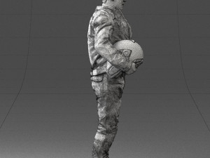 man in motorcycle clothes 0093 3D Модель