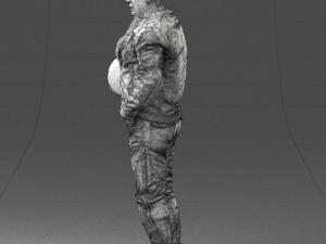 man in motorcycle clothes 0093 3D Модель