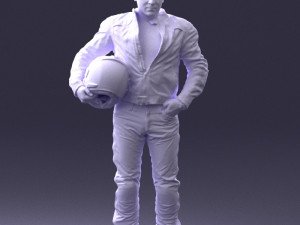 man in motorcycle clothes 0093 3d print ready 3D-printmodel