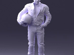 Man in motorcycle clothes 0093 3d print ready 3D Print Model