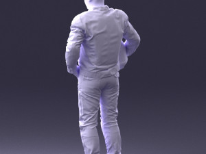 man in motorcycle clothes 0093 3d print ready 3D-printmodel