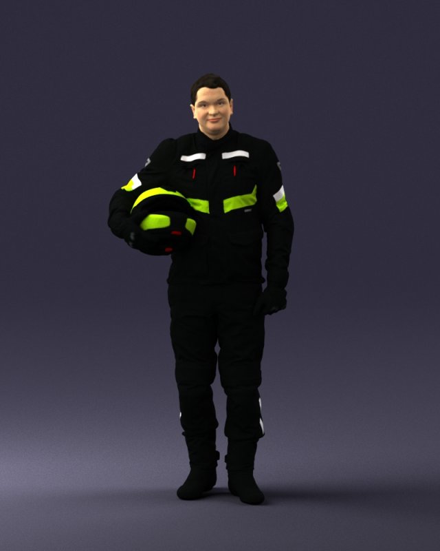 man in motorcycle clothes 0095 Modèle 3D .c4d .max .obj .3ds .fbx .stl .blend
