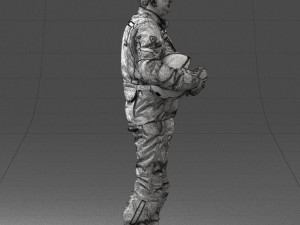 man in motorcycle clothes 0095 3d print ready Modello di stampa 3D