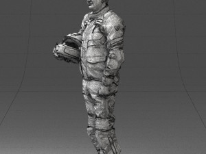man in motorcycle clothes 0095 3d print ready Modello di stampa 3D