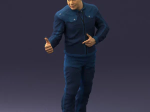 000430 Casual Male Character Thumbs Up Pose 3D Scan 3D Model