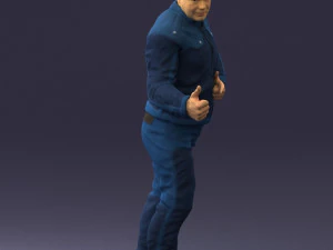 000430 Casual Male Character Thumbs Up Pose 3D Scan 3D Model
