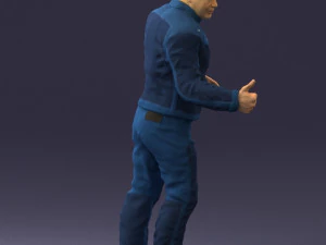 000430 Casual Male Character Thumbs Up Pose 3D Scan 3D Model