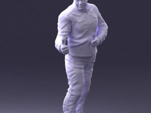 000430 Casual Male Character Thumbs Up Pose 3D Scan 3D Model