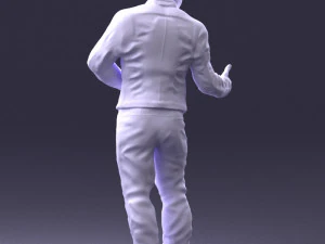 000430 Casual Male Character Thumbs Up Pose 3D Scan 3D Model