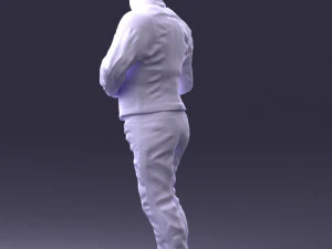 000430 Casual Male Character Thumbs Up Pose 3D Scan 3D Model