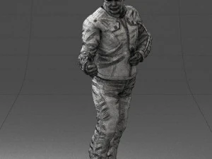 000430 Casual Male Character Thumbs Up Pose 3D Scan 3D Model